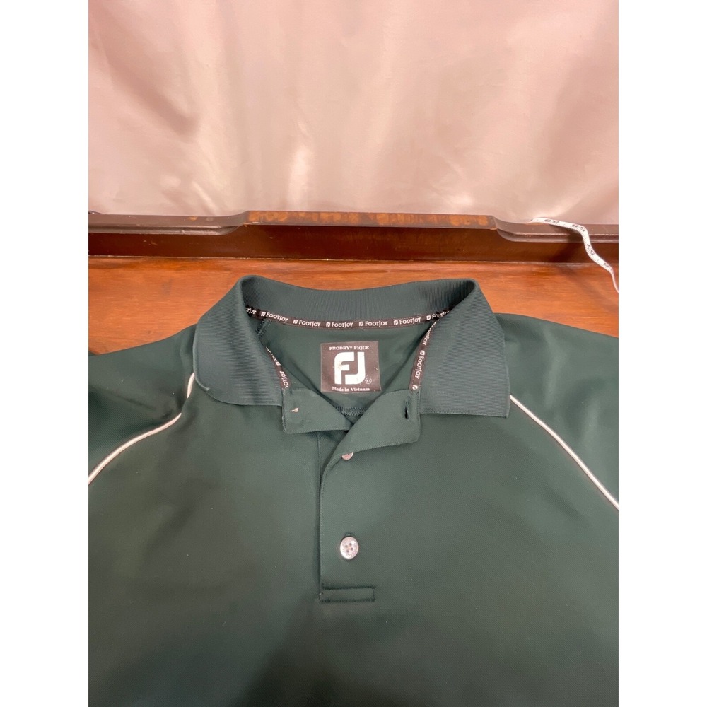 FootJoy Men XL Golf Polo Shirt  Stretch Dark Green Short Sleeve
